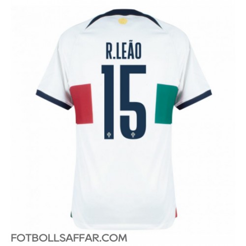 Portugal Rafael Leao #15 Bortatröja VM 2022 Kortärmad